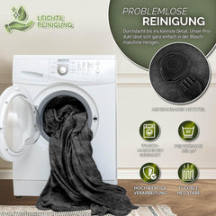 Elektrische deken - Warmtedeken - 1 persoons - 160x120 cm - Zwart - Sinnlein® •