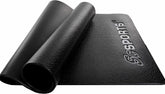 ScSports onderlegmat, beschermmat voor fitnessapparaten, loopband, hometrainer, halterbank, sporttoestellen, groot, zwart, beschikbaar in 3 afmetingen: 120 x 60 cm, 160 x 80 cm, 200 x 100 cm, 200 x 100 x 0.4 cm