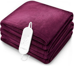 Elektrische deken - Warmtedeken - 1 persoons - 180x130 cm - Rood - Sinnlein® •