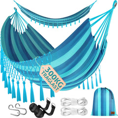 Kesser® Hangmat - Belastbaar tot 300kg - 320x150cm - Blauw