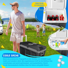 Koelbox Elektrisch – 12V en 230 volt - Coolbox - Frigobox - 40L – Zwart •