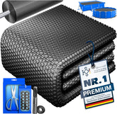 Zwembad Afdekzeil - Rechthoekig - Solarzeil - 260x160 cm - Zwart - KESSER®