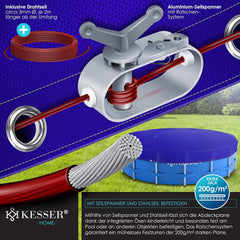 Zwembad Afdekzeil - Rond - Solarzeil - 460 cm - Blauw - KESSER®