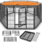 Puppyren - Hondenren- Dierenren - 80 cm hoog - Zwart - TRESKO®