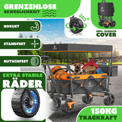 KESSER® Bolderkar - Opvouwbaar - Bolderwagen - Grijs