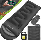 KESSER® Outdoor Slaapzak - voor volwassenen en kinderen - Antraciet