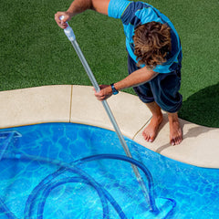 tillvex Zwembadslang 12 m/38 mm blauw | zwembadslang met moffen | zonne-slang voor zwembad en zwembad | zuigslang | pompslang | flexibele waterslang