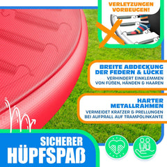 Trampoline rand - Beschermrand - 366 cm - Regenboog - KESSER