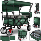 TRESKO® Bolderkar - Opvouwbaar - Bolderwagen - Groen