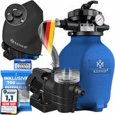KESSER® Zandfilter - Zandfilterpomp - 10200L/u - Blauw