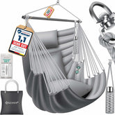 Hangstoel - Binnen & Buiten - Hangschommel - Tot 150kg - Grijs - KESSER®