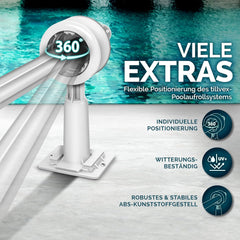 Tillvex® Zwembadhaspel - Zwembadopwinder - 1,05m-6,15m