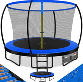 KESSER® Trampoline Ø305 cm - Veiligheidsnet en Ladder - tot 150 kg belasting - Blauw