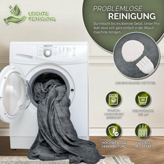 Elektrische deken - Warmtedeken - 1 persoons - 180x130 cm - Grijs - Sinnlein®