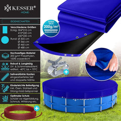 Zwembad Afdekzeil - Rond - Solarzeil - 460 cm - Blauw - KESSER®
