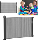 Oprolbaar Traphekje – Veiligheidshekje - Tot 180cm - Baby & Huisdier - Aufun