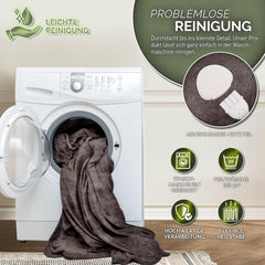 Elektrische deken - Warmtedeken - 1 persoons - 160x120 cm - Bruin - Sinnlein® •