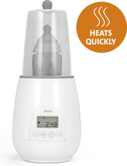 Alecto BW-700 - Snelle digitale Flessenwarmer 500W voor opwarmen, steriliseren en ontdooien - Inclusief stoomkap - Bediening via display - Wit •