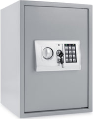 KESSER® Elektronische Kluis met cijferslot Safe Wandkluis 50x35x34,5 LED-display Staal grendel Klusje - Zilver