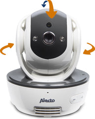 Alecto DVM-200 - Babyfoon met camera - Temperatuurweergave - Op afstand beweegbaar - Wit