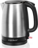 Waterkoker met temperatuurregeling - RVS - 1.7L - 2200W - Zwart