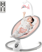 Wipstoel - Babyschommel - Baby Swing - max 9kg - Roze - COSTWAY