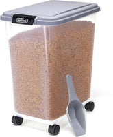 Voerton - Voedselcontainer - Voercontainer - 40L - Transparant - Nobleza