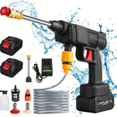 Hogedrukreiniger accu - Hogedrukspuit - Terrasreiniger - 200W - Zwart