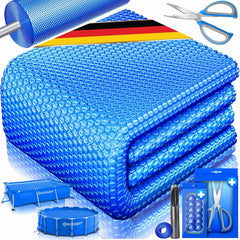 KESSER® Zwembad zonnezeil - Afdekzeil - 600x400cm - Blauw