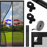 KESSER® Magnetisch deurgordijn - Vliegengordijn - 90x200cm - Zwart