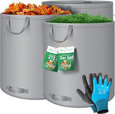 Tuinafvalzak - Sterke Tuinzak - Bladzak - 3x272L - Grijs - KESSER®
