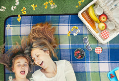 TRESKO® Picknickkleed - Waterdicht - 195x150cm - Wasbaar - Blauw