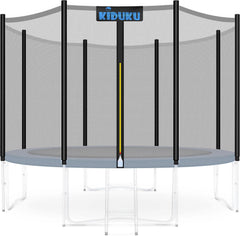 Veiligheidsnet Trampoline - 244 cm - Trampoline net - 6 Stangen - KIDUKU®