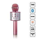 Lenco Karaokemicrofoon met Bluetooth-luidspreker, USB en Micro SD-speler