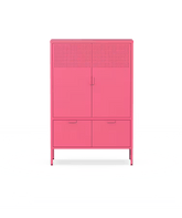 Archiefkast - Kantoorkast - Metalen kast met deuren - Fuchsia - CB10 - FLEXISPOT
