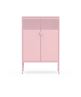 Archiefkast - Kantoorkast - Metalen kast met deuren - Roze - CB10 - FLEXISPOT