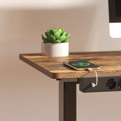 Stekkerdoos met USB - Verlengsnoer - Verlengkabel - 1,8M - Zwart - PS010B - FLEXISPOT