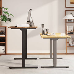 Zit sta bureau - Elektrisch - Verstelbaar - Bureauframe - Wit - E1-PRO - FLEXISPOT