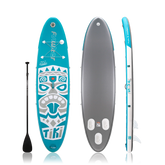 Sup Board - Opblaasbaar Paddle Board - 150kg - Wit/Blauw - FEATH-R-LITE