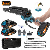 Mini kettingzaag - Elektrische snoeischaar - Met accu - Blauw - Jemi