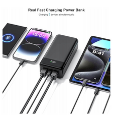Powerbank 50000 mAh - Universeel - Zwart - Hinne