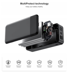 Powerbank 50000 mAh - Universeel - Zwart - Hinne