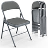 Klapstoelen - Vouwstoelen - Set van 6 - Eettafelstoelen - Grijs - VINGLI
