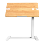 Laptoptafel - Bijzettafel - Verstelbaar - H3PRO - 45x45 cm - Wit/Bruin - FLEXISPOT