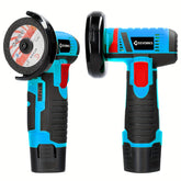 Mini Haakse Slijper - Draadloze Slijptol - Elektrische Slijpmachine - Blauw - Geevorks •