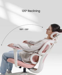 Ergonomische Bureaustoel - Office Chair - Gamestoel - Volwassenen - Roze - BS5P - FLEXISPOT