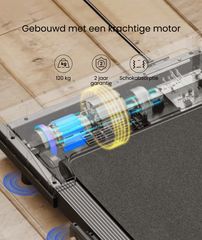 Loopband - Walking pad - Wandelband - 1-6km/u - Zwart - FLEXISPOT