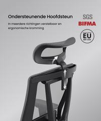 Ergonomische Bureaustoel - Office Chair - Gamestoel - Volwassenen - Zwart - BS14B - FLEXISPOT