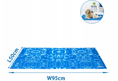 Koelmat Hond & Kat - 90x50 cm - Blauw - Nobleza