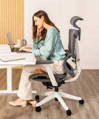 Ergonomische Bureaustoel - Office Chair - Gamestoel - Volwassenen - Grijs - C7WG Air Pro - FLEXISPOT